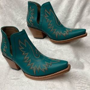 Ariat Teal Western Ankle Boots
